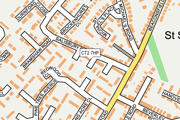 CT2 7HP map - OS OpenMap – Local (Ordnance Survey)