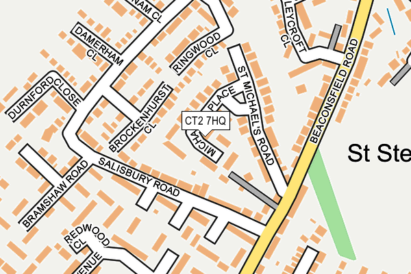 CT2 7HQ map - OS OpenMap – Local (Ordnance Survey)