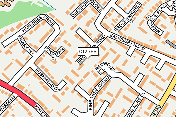 CT2 7HR map - OS OpenMap – Local (Ordnance Survey)