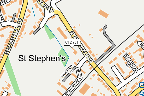 CT2 7JT map - OS OpenMap – Local (Ordnance Survey)