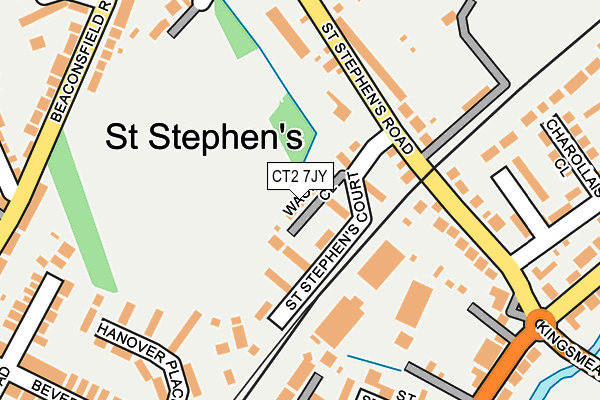 CT2 7JY map - OS OpenMap – Local (Ordnance Survey)