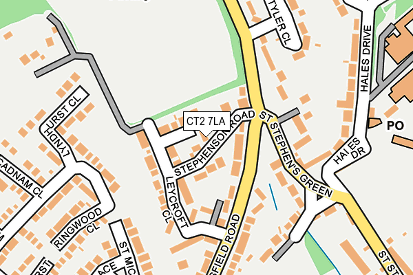 CT2 7LA map - OS OpenMap – Local (Ordnance Survey)