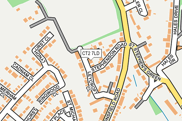 CT2 7LD map - OS OpenMap – Local (Ordnance Survey)