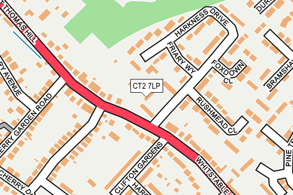 CT2 7LP map - OS OpenMap – Local (Ordnance Survey)