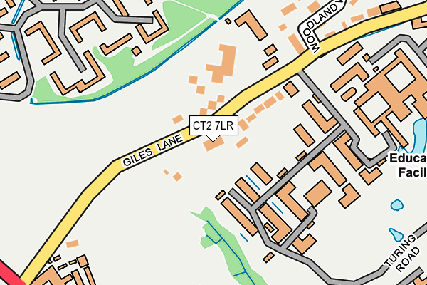 CT2 7LR map - OS OpenMap – Local (Ordnance Survey)