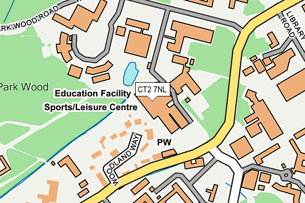 CT2 7NL map - OS OpenMap – Local (Ordnance Survey)