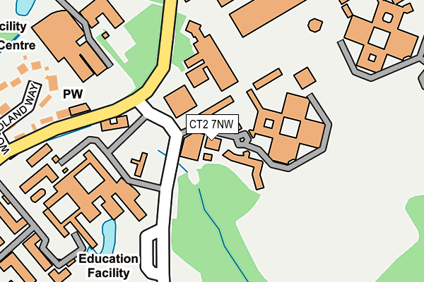 CT2 7NW map - OS OpenMap – Local (Ordnance Survey)