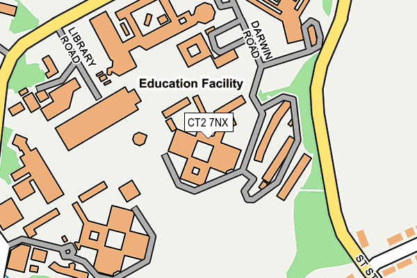 CT2 7NX map - OS OpenMap – Local (Ordnance Survey)