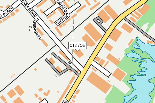 CT2 7QE map - OS OpenMap – Local (Ordnance Survey)