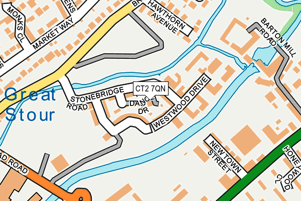 CT2 7QN map - OS OpenMap – Local (Ordnance Survey)