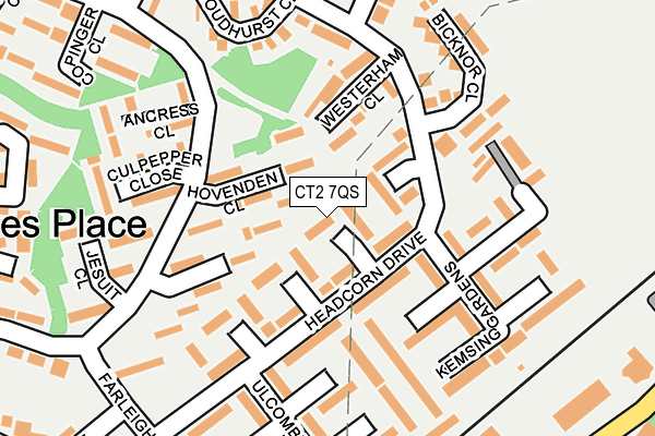 CT2 7QS map - OS OpenMap – Local (Ordnance Survey)