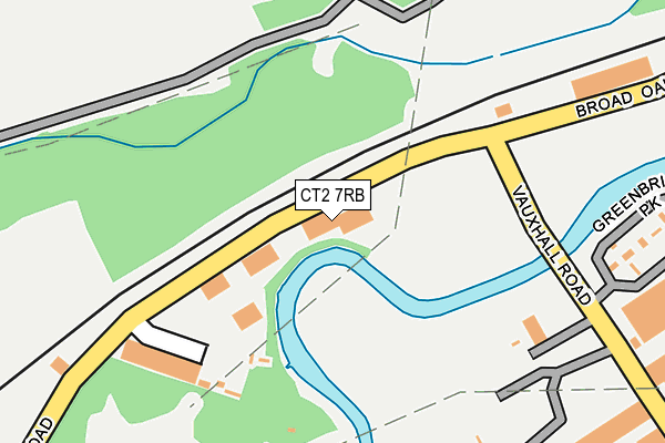 CT2 7RB map - OS OpenMap – Local (Ordnance Survey)