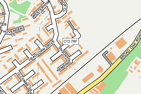 CT2 7RF map - OS OpenMap – Local (Ordnance Survey)