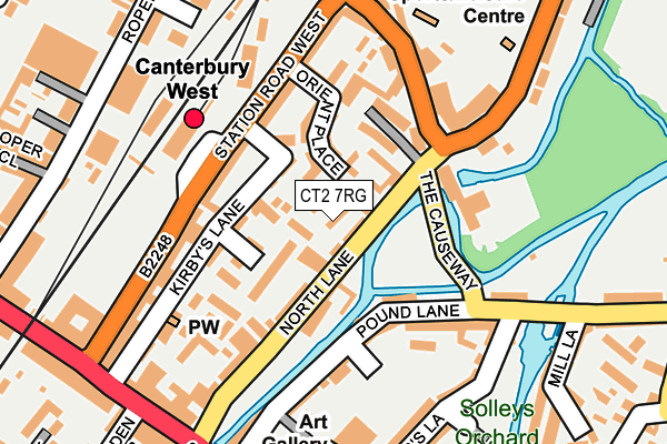 CT2 7RG map - OS OpenMap – Local (Ordnance Survey)