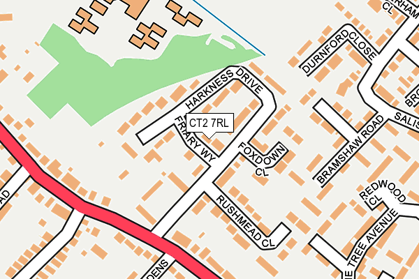 CT2 7RL map - OS OpenMap – Local (Ordnance Survey)