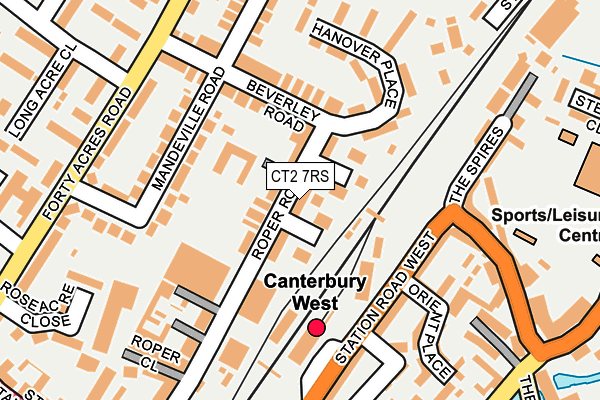 CT2 7RS map - OS OpenMap – Local (Ordnance Survey)