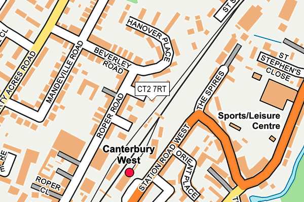 CT2 7RT map - OS OpenMap – Local (Ordnance Survey)
