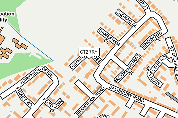 CT2 7RY map - OS OpenMap – Local (Ordnance Survey)