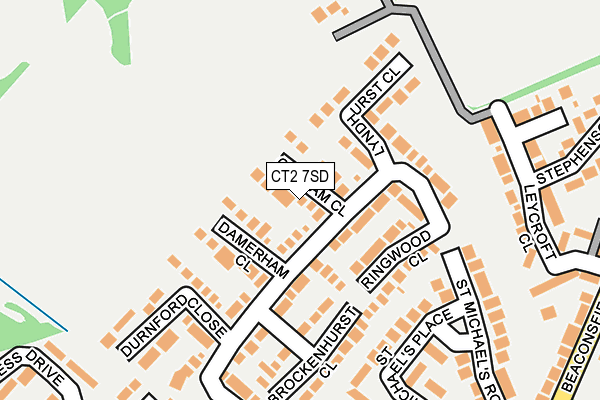 CT2 7SD map - OS OpenMap – Local (Ordnance Survey)