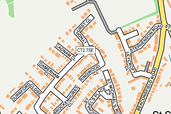 CT2 7SE map - OS OpenMap – Local (Ordnance Survey)