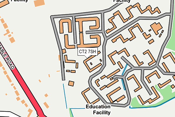 CT2 7SH map - OS OpenMap – Local (Ordnance Survey)