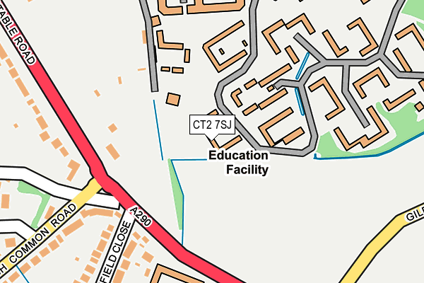 CT2 7SJ map - OS OpenMap – Local (Ordnance Survey)