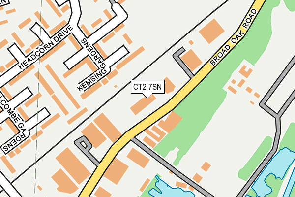 CT2 7SN map - OS OpenMap – Local (Ordnance Survey)