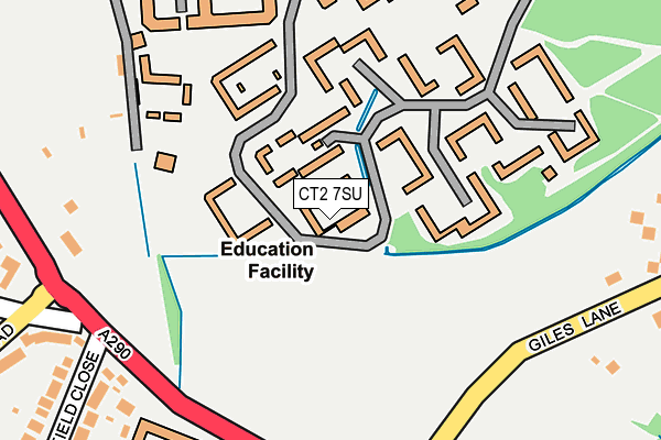 CT2 7SU map - OS OpenMap – Local (Ordnance Survey)