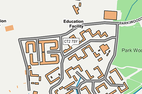 CT2 7SY map - OS OpenMap – Local (Ordnance Survey)