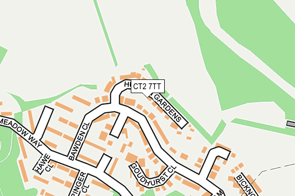 CT2 7TT map - OS OpenMap – Local (Ordnance Survey)
