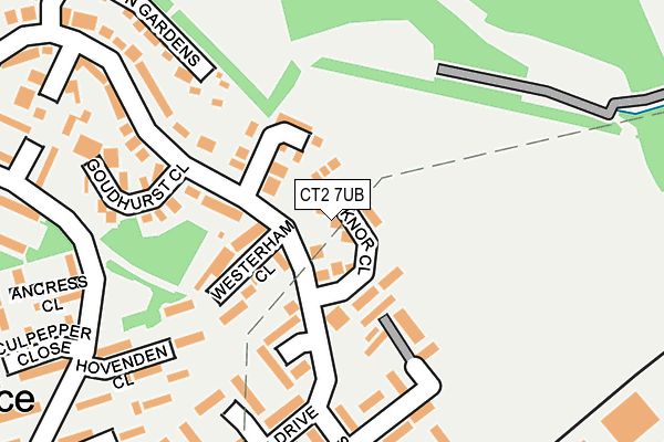 CT2 7UB map - OS OpenMap – Local (Ordnance Survey)