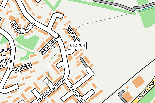 CT2 7UH map - OS OpenMap – Local (Ordnance Survey)