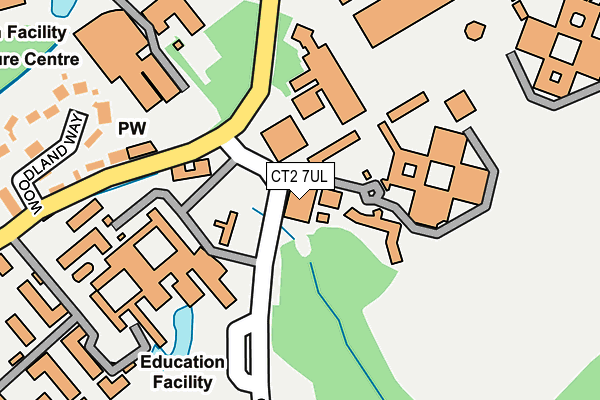 CT2 7UL map - OS OpenMap – Local (Ordnance Survey)