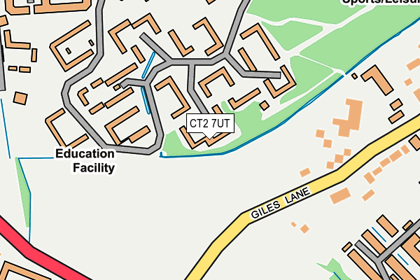 CT2 7UT map - OS OpenMap – Local (Ordnance Survey)