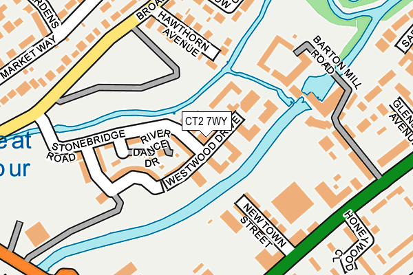 CT2 7WY map - OS OpenMap – Local (Ordnance Survey)