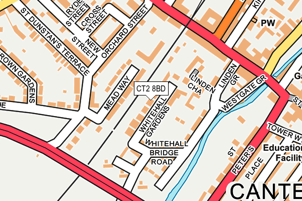 CT2 8BD map - OS OpenMap – Local (Ordnance Survey)