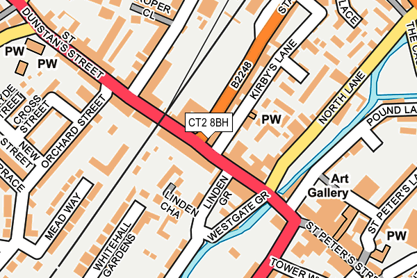 CT2 8BH map - OS OpenMap – Local (Ordnance Survey)