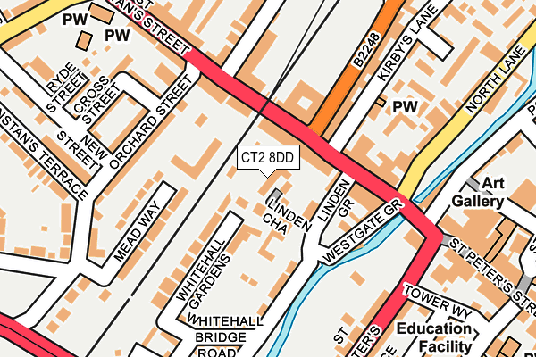 CT2 8DD map - OS OpenMap – Local (Ordnance Survey)