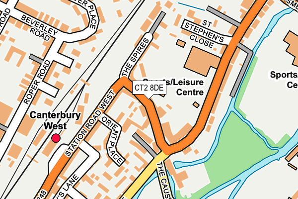 CT2 8DE map - OS OpenMap – Local (Ordnance Survey)