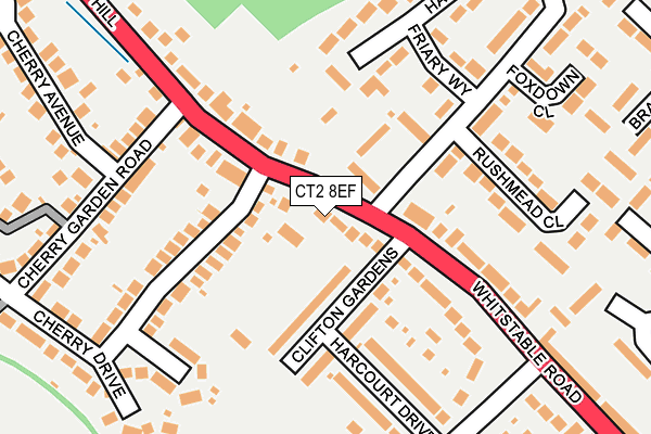 CT2 8EF map - OS OpenMap – Local (Ordnance Survey)