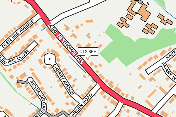 CT2 8EH map - OS OpenMap – Local (Ordnance Survey)