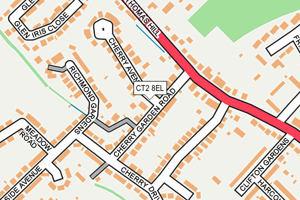 CT2 8EL map - OS OpenMap – Local (Ordnance Survey)