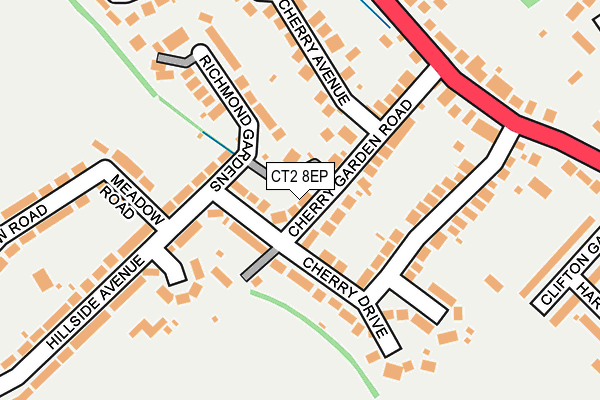 CT2 8EP map - OS OpenMap – Local (Ordnance Survey)