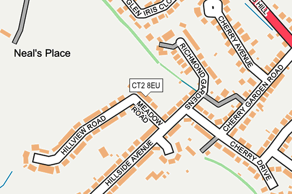 CT2 8EU map - OS OpenMap – Local (Ordnance Survey)