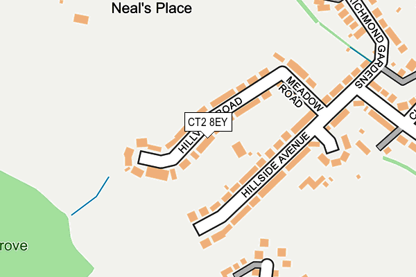 CT2 8EY map - OS OpenMap – Local (Ordnance Survey)
