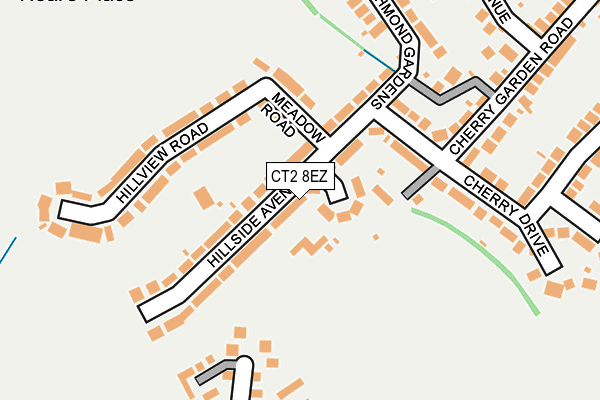 CT2 8EZ map - OS OpenMap – Local (Ordnance Survey)