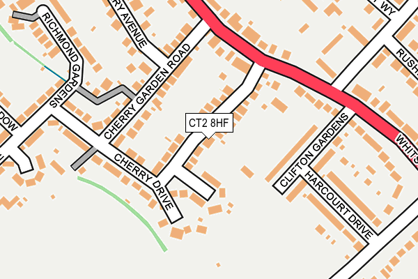 CT2 8HF map - OS OpenMap – Local (Ordnance Survey)