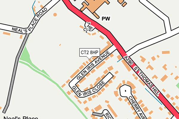 CT2 8HP map - OS OpenMap – Local (Ordnance Survey)