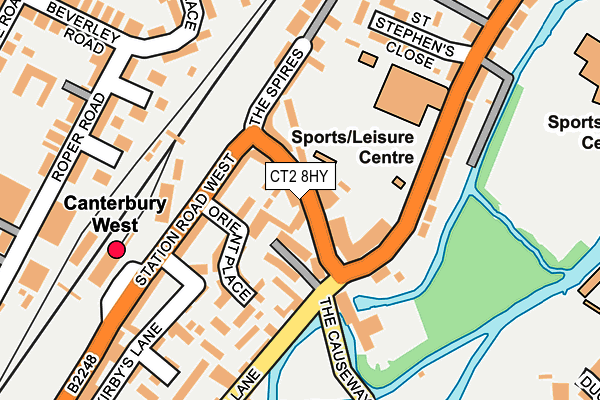 CT2 8HY map - OS OpenMap – Local (Ordnance Survey)