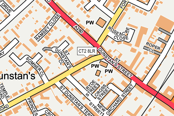 CT2 8LR map - OS OpenMap – Local (Ordnance Survey)